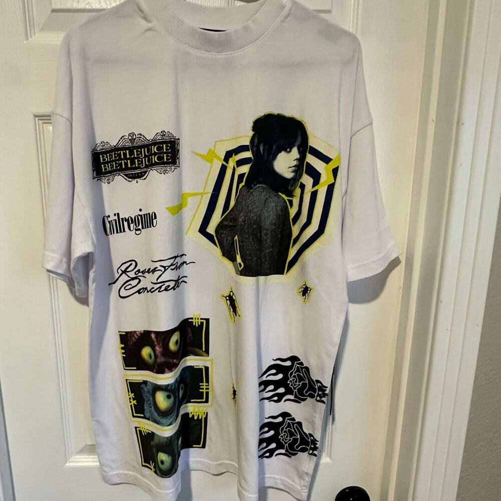 Civil Regime & Beetlejuice Collab-Jenna Ortega Beetlejuice Shirt Medium